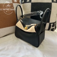 門市現貨Hermes Lindy 26 黑金 tc皮  w  stamp