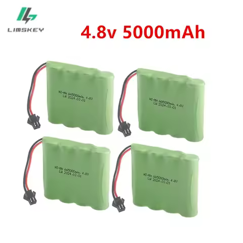 4.8V 5000mah NiMH AA Battery with SM PLUG For Rc toys Cars Tanks Robots Boats Guns 4.8v Rechargeable