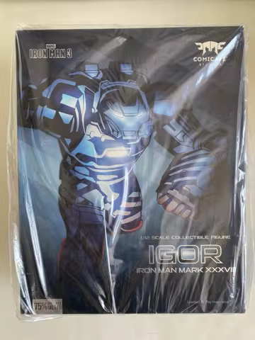 31cm Mk38 Marvel The Avengers Iron Man Blue Igor Mk38 Legends Assembling Model Color Box Collect Fig