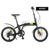 AEROIC Original Discovery 20ER 2021Alloy Folding Bike Black Green
