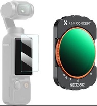 K&amp;F Concept Variable ND 32-512 Filter For DJI Osmo Pocket 3 磁吸可調減光濾鏡
