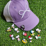 Magnetic Cap Clip 6-in-1 Multi-functional Ball Tag with Mark, Golf Accessories Gift 史努比高尔夫球帽夹 马克 Gol