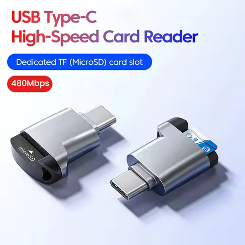 Typec 2.0 Universal Card Reader for Mobile Phones Mini TF Memory Card Reader for iphone 16 Mobile Ph