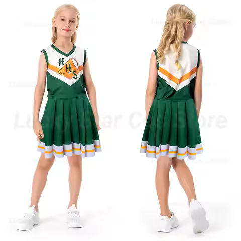 Cosplay Uniform Sleeveless Costume Halloween Chrissy Cunningham Cheerleader Cosplay Hawkins High Sch