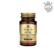 [Solgar] Niacin (Vitamin B3), 100 mg, 100 Tablets