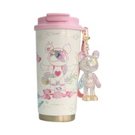 Cosmos bear แก้วน้ำเก็บอุณหภูมิ 500ml พกพาสะดวก มาพร้อมกับสายคล้อง สแตนเลส 316