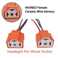 1pcs H4 9003 HB2 3Pin Headlight Pre-Wired Socket Plug Adapter Socket LED Bulb Socket Plug-in Light Bulb Extension