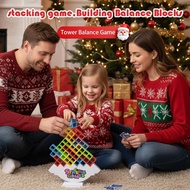 Russian Tower Stacking Game – 48 Pieces Tetris Blocks Balancing Puzzle, Educational Stem Toy E7n4