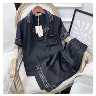 g Pijama nữ lụa tay ngắn quần lửng Sam luxury CLCN đồ bộ ngủ sang chảnh mặc nhà nhẹ nhàng mát mịn r
