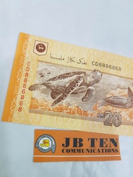 🔥TenTen Communication BANKNOTES BINARY NO SIRI CD8886868 KOLEKSI WANG KERTAS ITEM NILAI MUKA RM20 KELUARAN BNM KONDISI UNC SIGNED BY TAN SRI DATO SERI MUHAMMAD BIN IBRAHIM SIRI KE 13