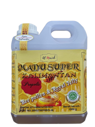COD / Best Seller Madu Super Kalimantan isi 1 kg Al-Mar ah -di lengkapi PROPOLIS bee pollen dan royal jelly