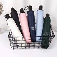 Manual anti-UV umbrella, plain umbrella, folding umbrella, UV protection
