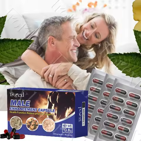 Epimedium Capsules for Men, Blood Flow Booster, Morning Power Pills, Male Enhancing Endurance Supple