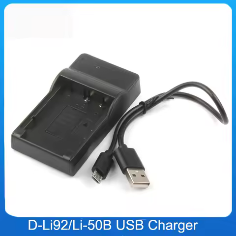 DLi92 D Li92 Li 50B Battery USB Charger for Pentax D-LI92 Optio I-10, RZ10, RZ18,WG-1, GPS, WG-2, WG
