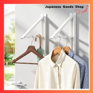UTIMIU Folding Hanger with Magnet/Screw - Clothes Drying Hanger (Set of 2), Umbrella Stand, Door Han
