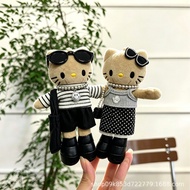 Tanned Skin Long‑leg Kitty Plush Keychain Dress‑up Doll Bag Pendant