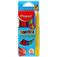 Oil pastel crayon maped color peps smart plastic 6 colors