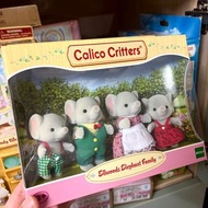 森林家族 大象家族 公仔 舊版粉紅耳 sylvanian family