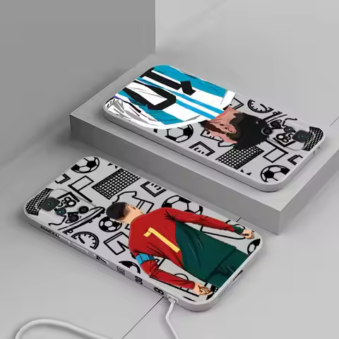 Football Number Phone Case for Xiaomi Redmi 9T 9C 8 9 10 13C 9A 9i A1 A2 10C 14C 12 K40 Pro K60 Ultr