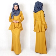 [Raya 2025] Muslimah Baju Kurung Moden Perplum Pearl Baju Kurung Perempuan Dewasa Plus Size Ibu Anak
