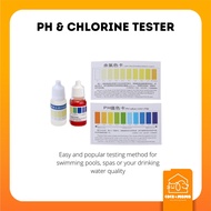 Practical PH Tester Liquid Chlorine Tester Liquid A2O Water pH OTO Dual Test Kit with Test Card for 