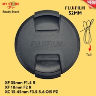 Lens cap cover fujifilm Lens cap 58mm &amp; 52mm lenscap Camera fuji fujinon XC 15-45mm F3.5 OIS PZ XF 35mm F1.4 R XF 18mm F2 R XC 16-50mm F3.5 OIS XF 18-55mm F2.8 R LM OIS XC 50-230mm F4.5-6.7 OIS XF 14mm F2.8 R not canon nikon sony