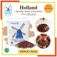 MESSES Repack 100 250 500 GR / 1 KG - Holland Hagel - Meises / Sprinkle Coklat Rainbow - Topping Mes
