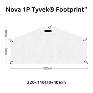 BLACKDEER Nova 1P Tyvek® Ultralight Tent Footprint DuPont Material Waterproof Ground Sheet for 4-Sea