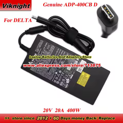 Genuine DELTA 400W ADP-400CB D AC Adapter 20V 20A For MSI Titan 18 HX A14VIG A14VIG/i9-14900HX/RTX40