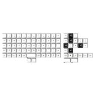 DROP MT3 Black-on-White Keycap Set, ABS Hi-Profile Bow Keycaps, Doubleshot Legends, MX Style Covers 