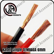 Ready Original Copper Automotive Cable - 6 Million / 6mm - Plain Type -