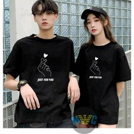 Couple T-SHIRT COUPLE GIFT BOYFRIEND SHORT SLEEVE SOFT PE PREMIUM TOP GUYS GIRLS SHIRT
