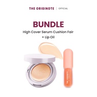 The Originote High Cover Serum Cushion + lip oil คุชชั่น ปกปิดง่าย บำรุงผิว + ลิปออย บำรุงปาก