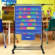 FAVOR Standards Pocket Chart, Durable Large Classroom Pocket Chart, Educational Class Schedule Chart