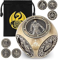 DND Fingertip Spinner Dice Set, Starter Set, Epic Metal Cthulhu Dragon 3D Relief, DND Accessories, f