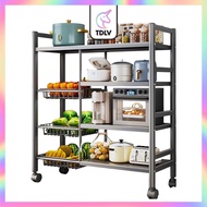 TDLV Kitchen Cabinet Rack Storage Shelves Kitchen Cart with Storage Basket Kitchen Standing Bakers R