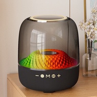 Huaqiang North Harman Glass 4 Bluetooth Speaker High Power Subwoofer Wireless Z Desktop Outdoor Blue