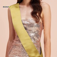 beautifullife  Party Sash Blank Solid Color Costume Accessory Fabric Bride Shoulder Strap Wedding Aw