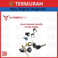 Ignition Key Power Lock/ 1 Set for Uwinfly T3 Electric Motorcycles T3S and T3 Pro/ Original