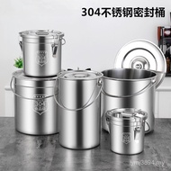 Lid Portable Household Soup Oil Barrel Stainless Steel Disco Barrel Fanpeng Bucket Canteen 304 Class