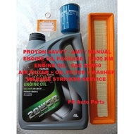 Proton Savvy Minyak Hitam VENOS SAE 20W-50 - Service Package - 5,000 KM - AIR FILTER / OIL FILTER / 
