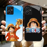 DK-81 monkey D Luffy HD Glass Casing for VIVO Y22 Y35 Y75 Y28 Y22S V25 Y55 iQOO Z6