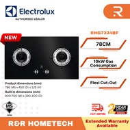ELECTROLUX 78cm 300 Series 2 Burners Built-In Gas Hob EHG7224BF | Gas Dapur 煤气灶