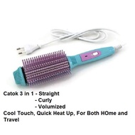 Catok Nova 3 in 1 - Pelurus, Curly, Rambut Bervolume