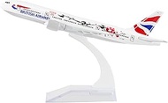 24-Hours The British Plum B777 Alloy Metal Model Aircraft Child Birthday Gift Plane Models Chiristma