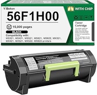 High Yield 56F1H00 Black Toner Cartridge Compatible with Lexmark 56F1H00 Toner Cartridge for MS321 M