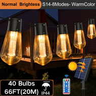 ไฟตกแต่ง ไฟประดับ ไฟปิงปอง S14ไฟโซล่าเซลล์ ไฟปีใหม่ ไฟกลางแจ้งกันน้ำ Solar light รุ่นเชอร์รี กันน้ำไ