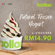 llaollao Frozen Yoghurt Small Tub + 1 Topping  RM14.90 Cash e-Voucher - - 30 Days Validity