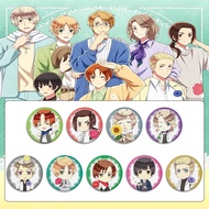 Hetalia Tinplate Badge Mirror Keychain Bag Charm Anime Fan Merch