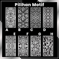 Krawangan Panel Partisi Pembatas Ruang Pagar Stainless Model